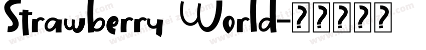 Strawberry World字体转换